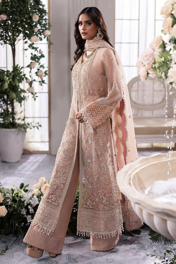 Gossamer by Zaha Embroidered Organza 3Pc Suit ZC24-05 Elysia - House Of Hania