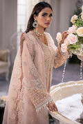 Gossamer by Zaha Embroidered Organza 3Pc Suit ZC24-05 Elysia - House Of Hania