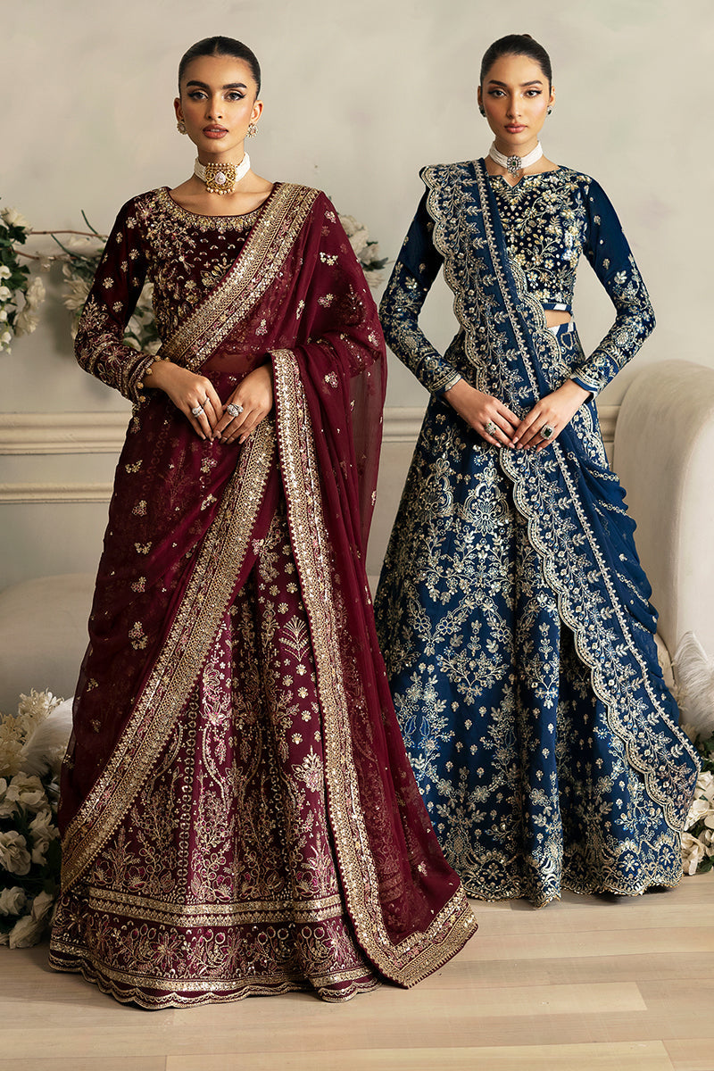 Gulaal | Celeste Velvet 24 | Carmine - House Of Hania