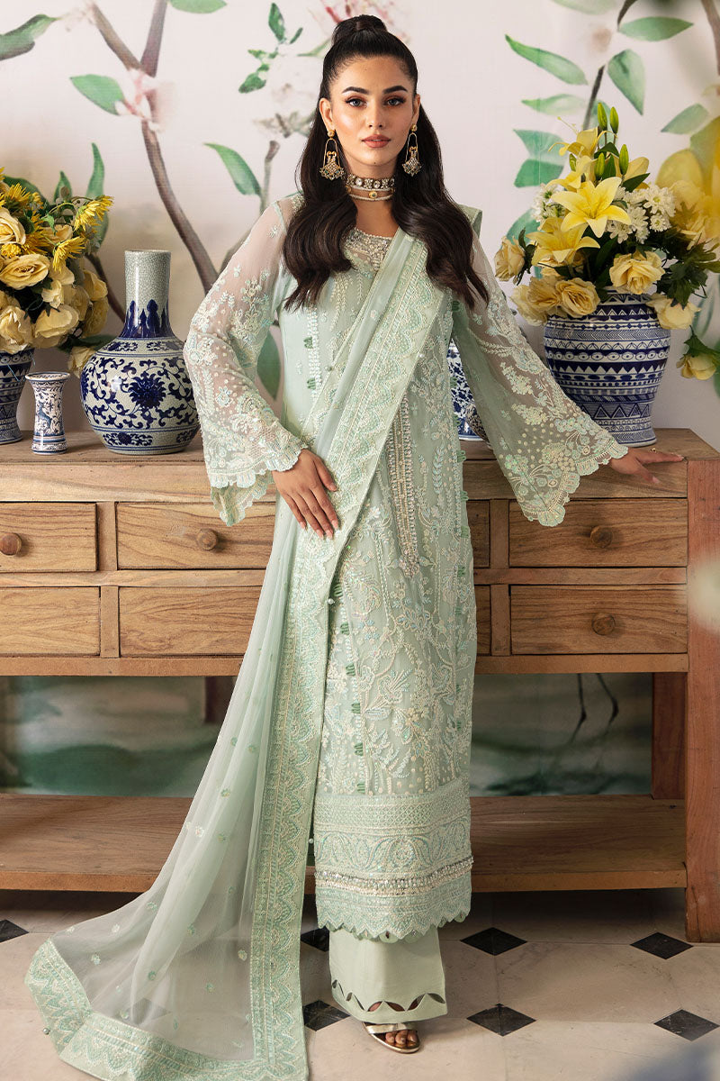 Gulaal | Embroidered Chiffon 24 | Jade - House Of Hania