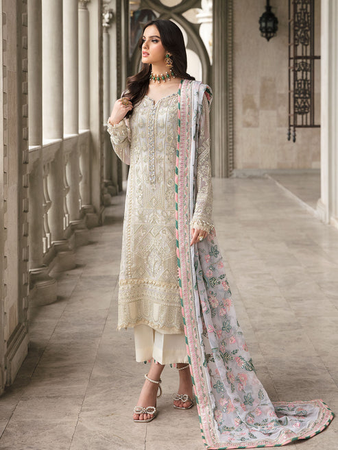 Gulaal | Embroidered Chiffon | CEMILE 03 - House Of Hania
