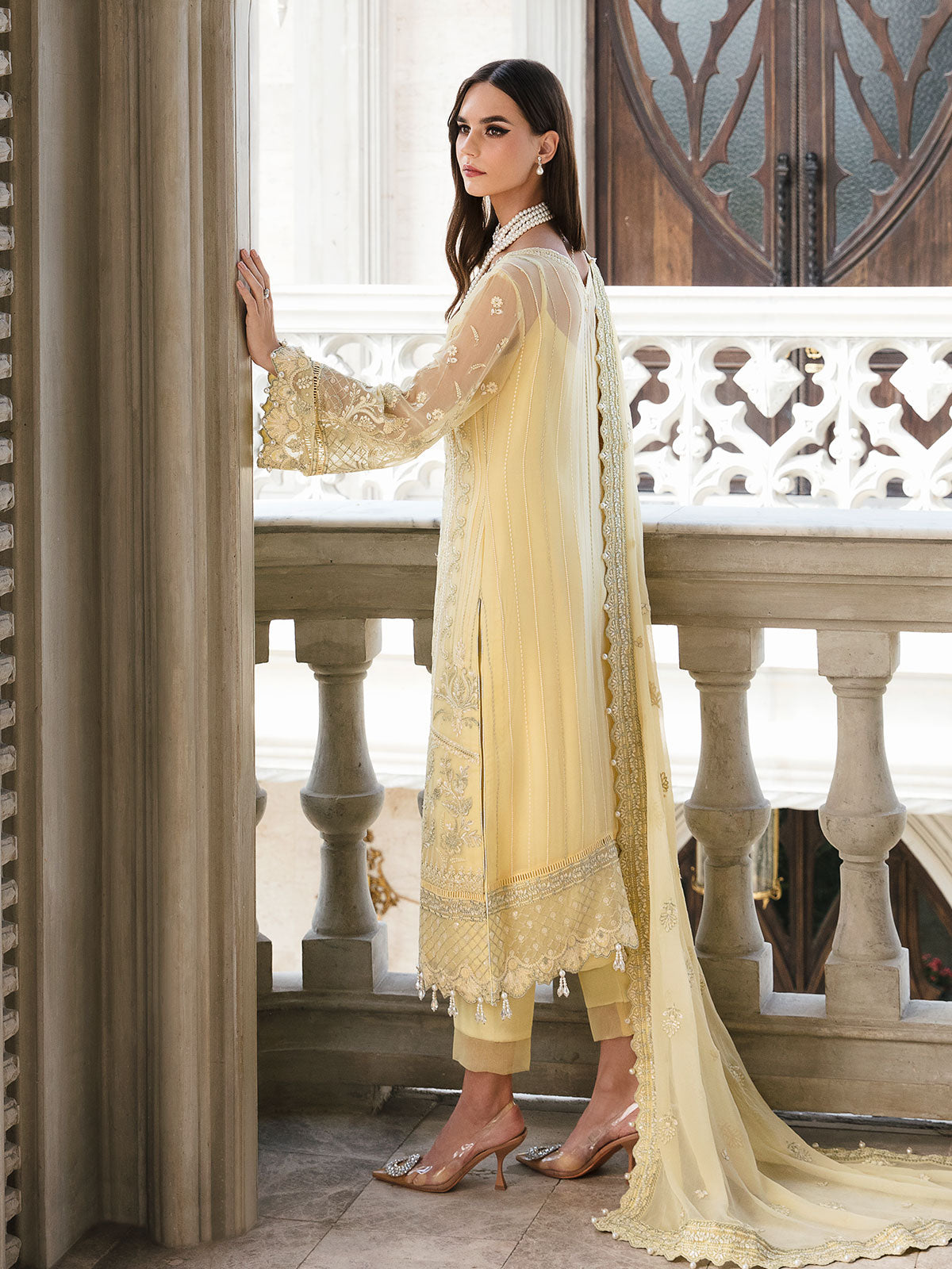 Gulaal | Embroidered Chiffon | SAHAR 04 - House Of Hania