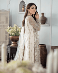Gulaal - MEHR EMBROIDERED NET 3-PIECE SUIT WS-19 - House Of Hania
