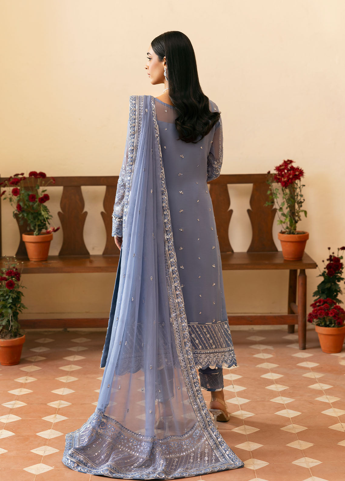 Gulaal | Reverie Embroidered Chiffon | MEHER - House Of Hania
