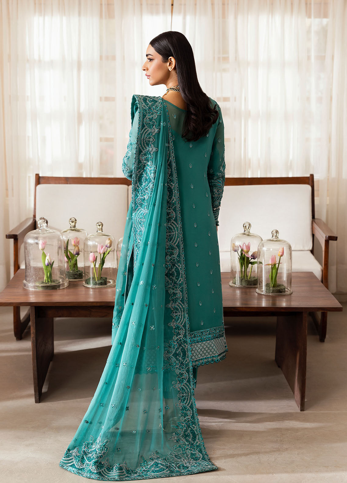 Gulaal | Reverie Embroidered Chiffon | MIRAL - House Of Hania