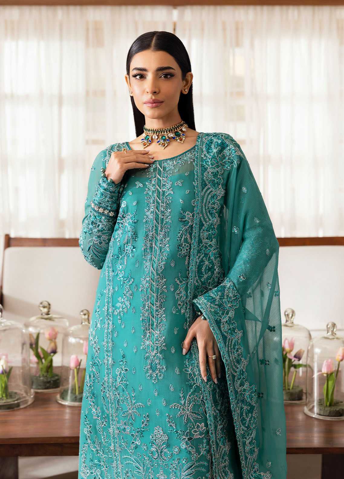 Gulaal | Reverie Embroidered Chiffon | MIRAL - House Of Hania