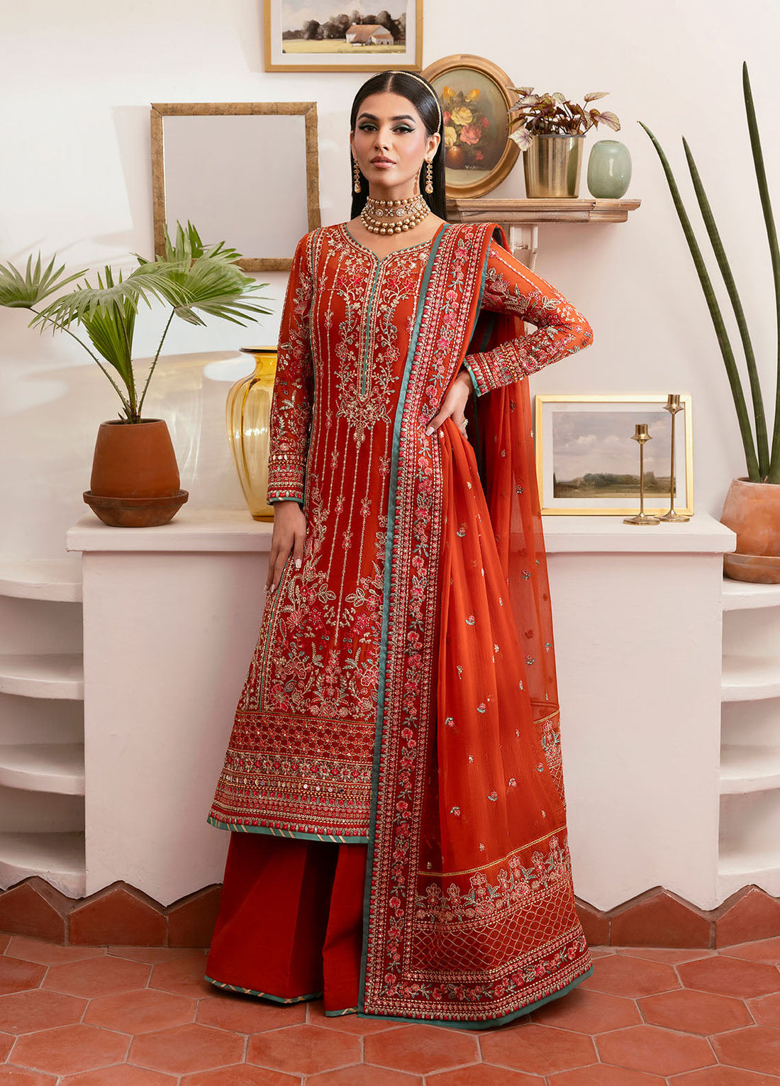 Gulaal | Reverie Embroidered Chiffon | ZARNA - House Of Hania