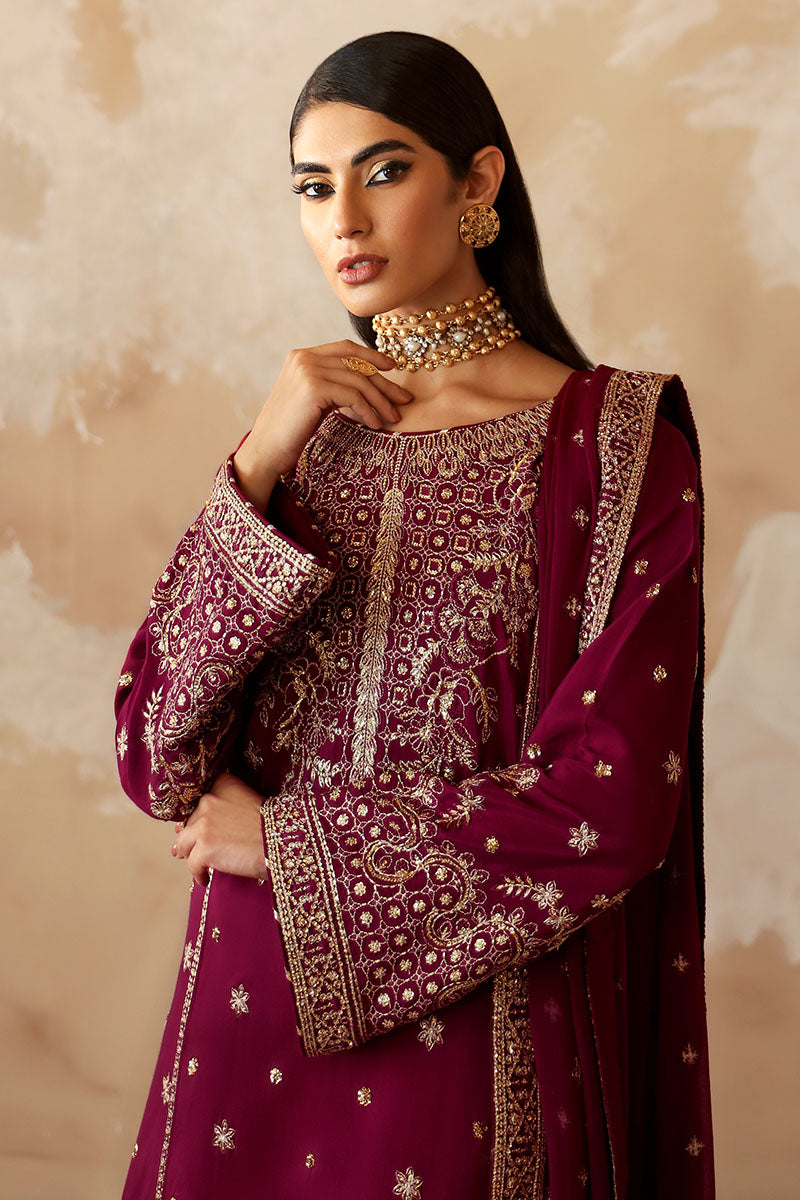 Gulaal | Shehrnaaz Raw Silk | Ramail - House Of Hania