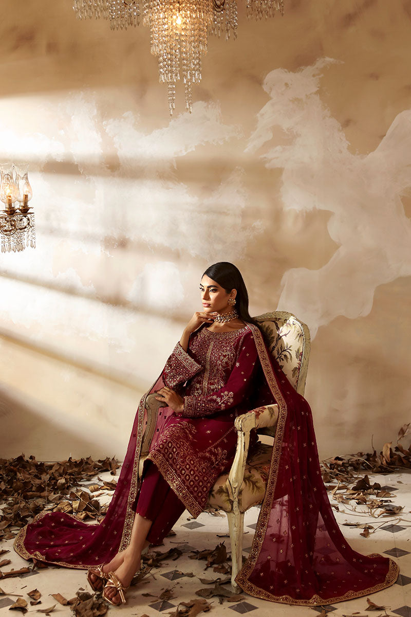 Gulaal | Shehrnaaz Raw Silk | Ramail - House Of Hania