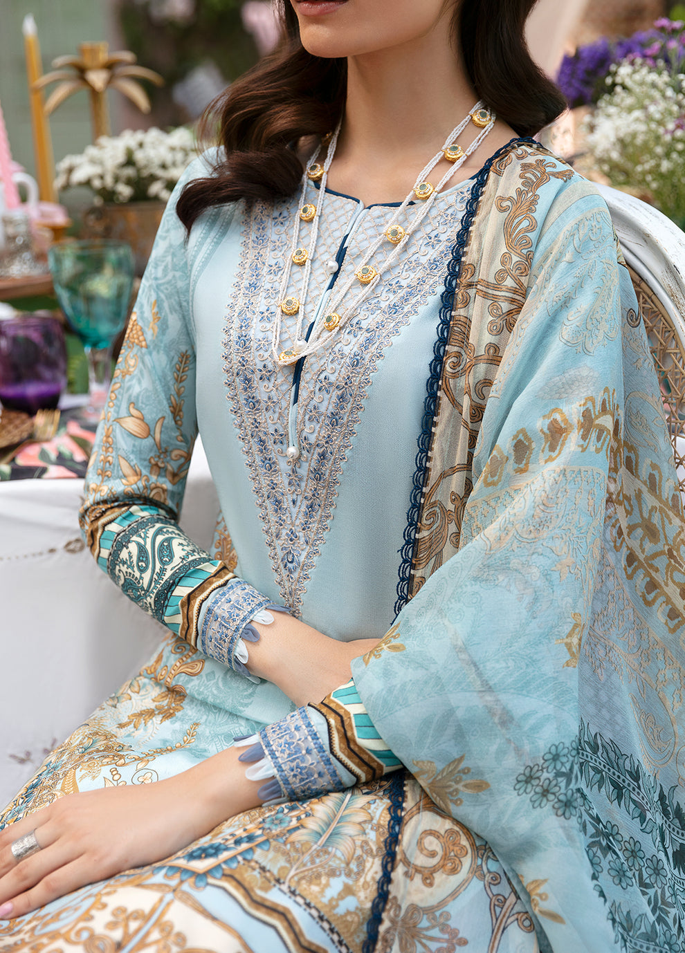 Gulaal | Summer Glow Lawn 24 | AMAYRAH (GL-L-24V3-02) - House Of Hania