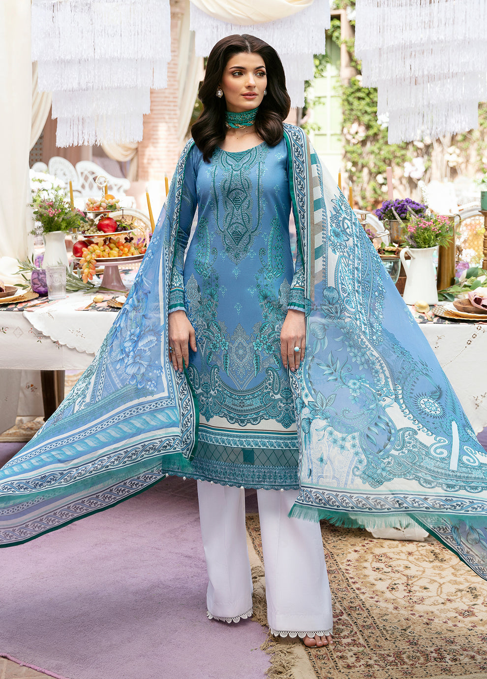 Gulaal | Summer Glow Lawn 24 | ELAINE (GL-L-24V3-07) - House Of Hania