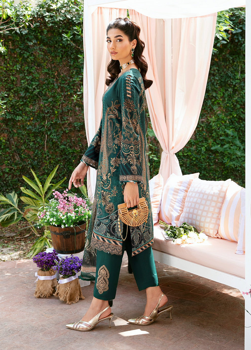 Gulaal | Summer Glow Lawn 24 | EMMELINE (GL-L-24V3-08) - House Of Hania