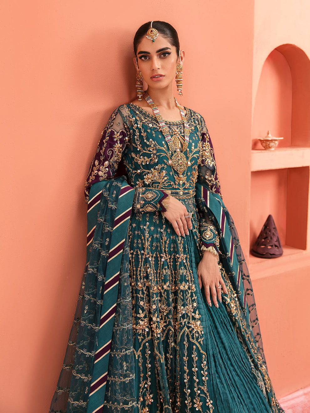 Gulaal | Wedding Formals | AYZEL GL-WS-22V1-27 (PISHWAS AND LEHNGA) - House Of Hania