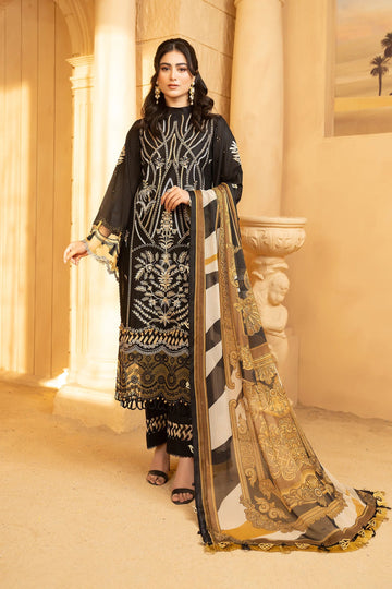 Hemstitch | Summer Luxury Lawn 24 | Cocoa - House Of Hania