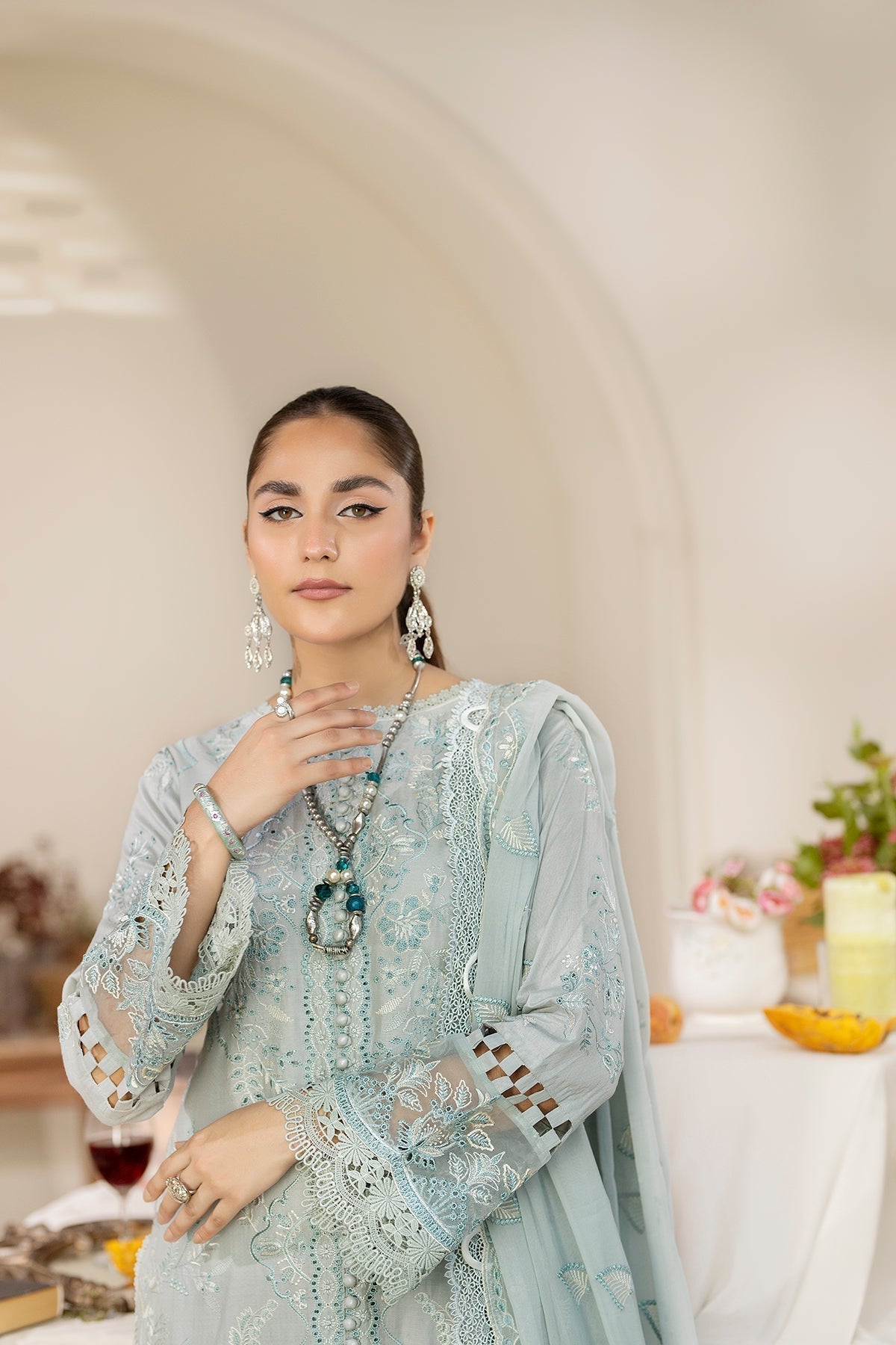 House of Nawab | Zora Luxury Lawn 24 | QAIS - House Of Hania