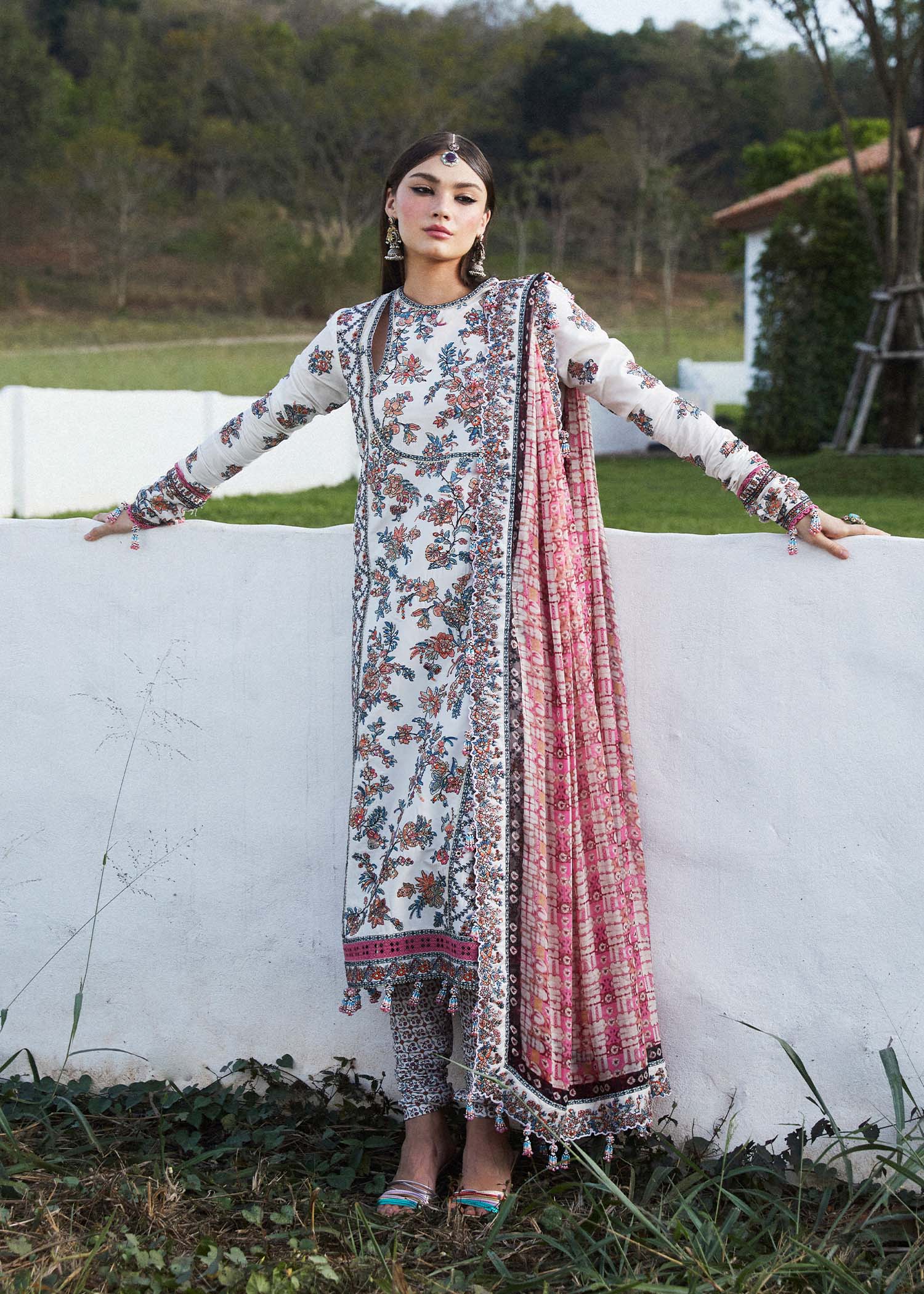 Hussain Rehar | Eid Luxury Lawn SS/24 | Elara - House Of Hania