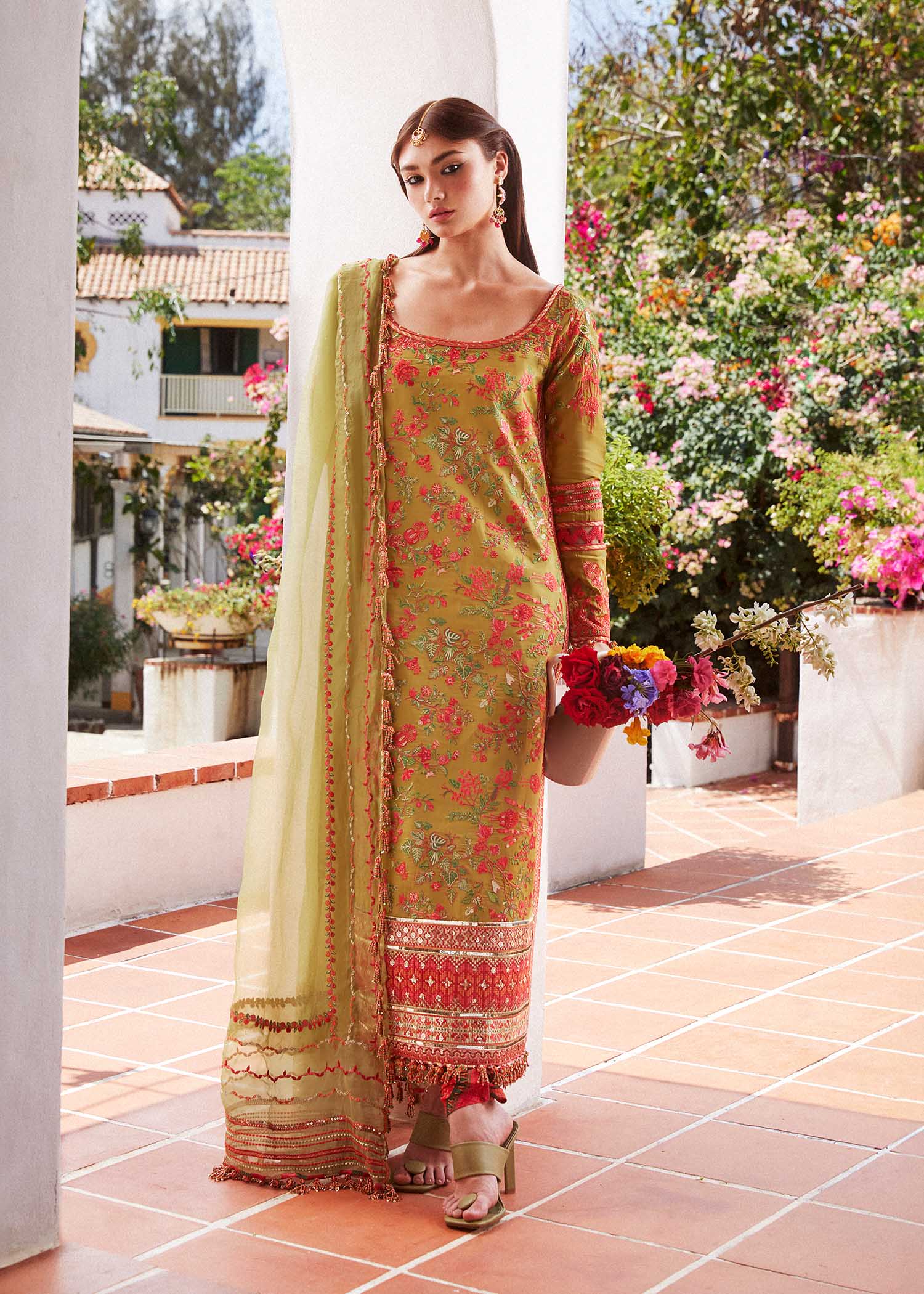 Hussain Rehar | Eid Luxury Lawn SS/24 | Sorbet - House Of Hania