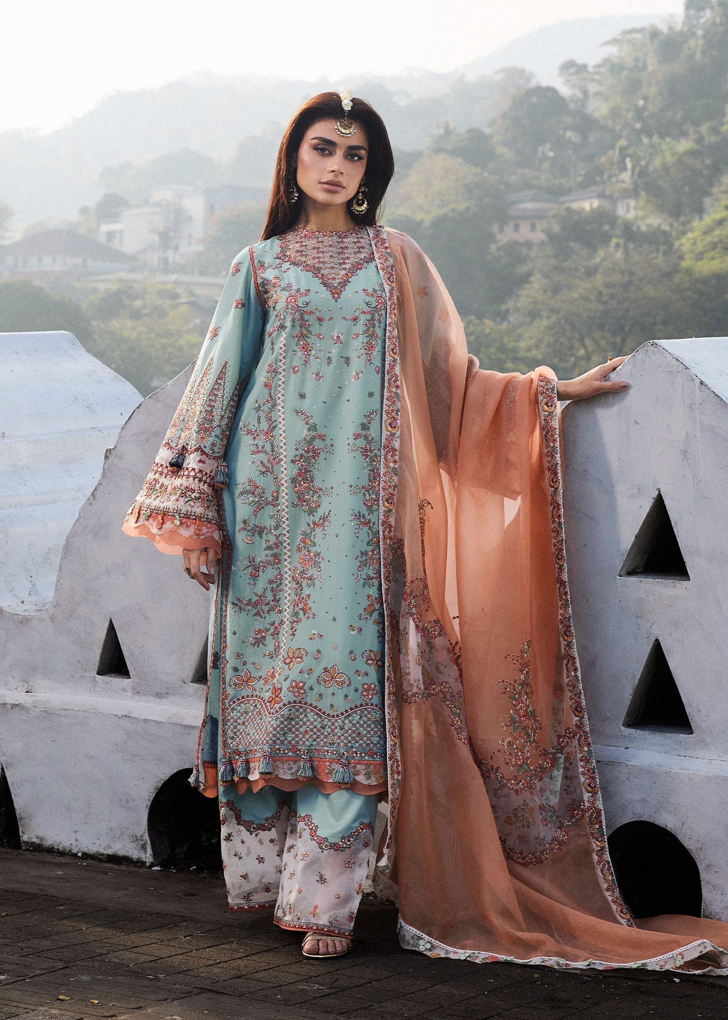 Hussain Rehar | Luxury Lawn 25 | Malibu - House Of Hania