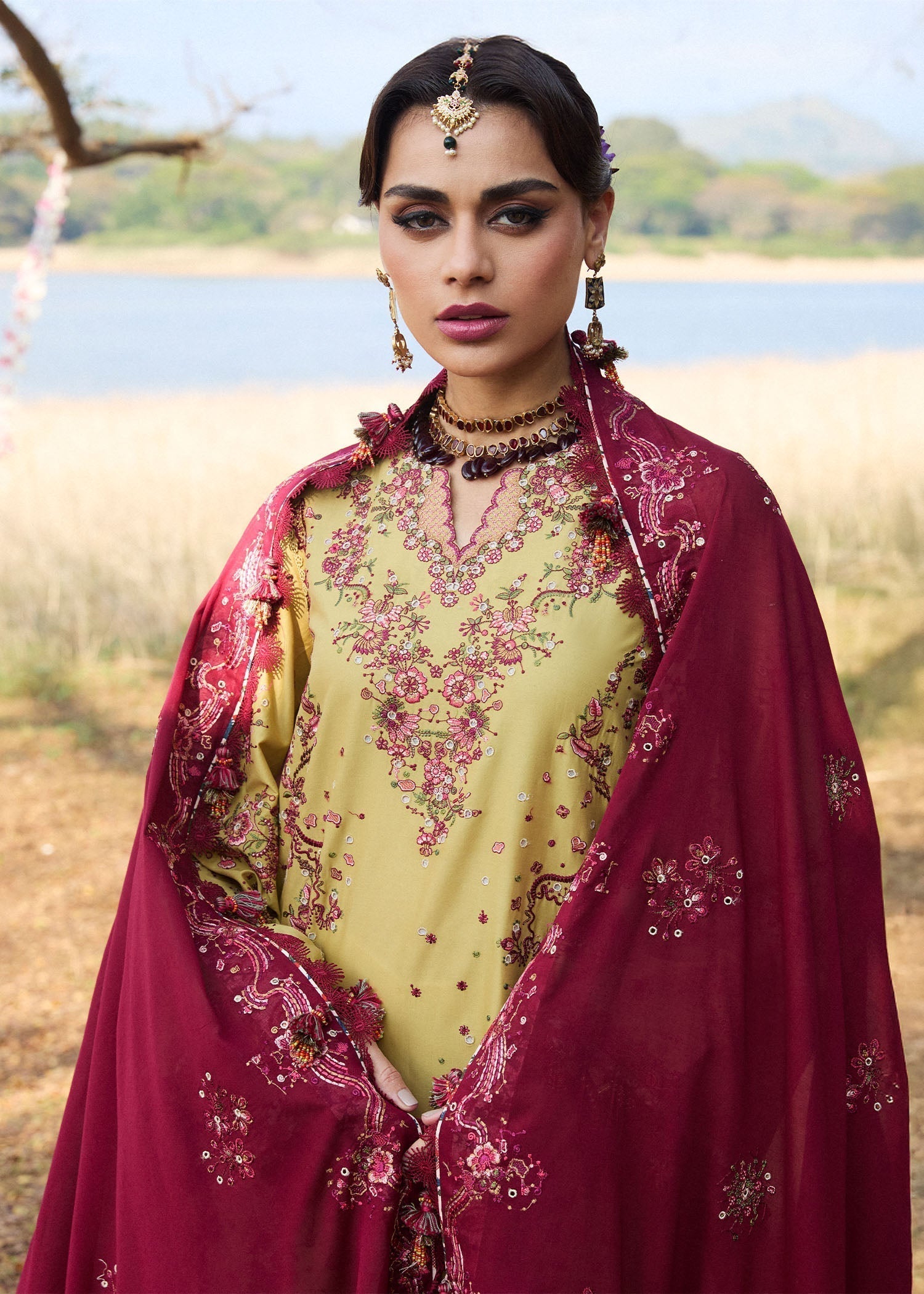 Hussain Rehar | Luxury Lawn 25 | Minted - House Of Hania
