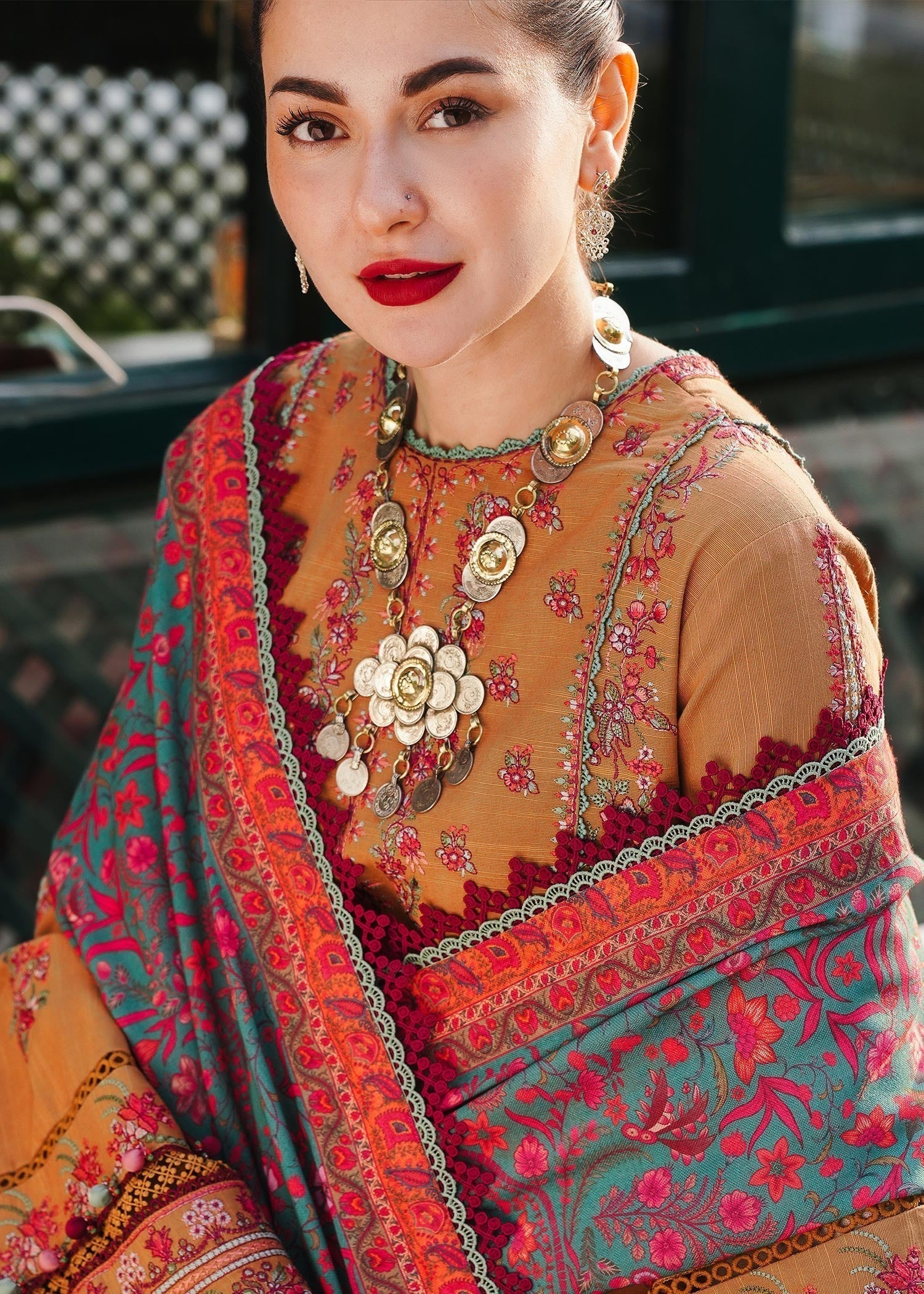 Hussain Rehar | Winter Shawl 24 | Horain - House Of Hania