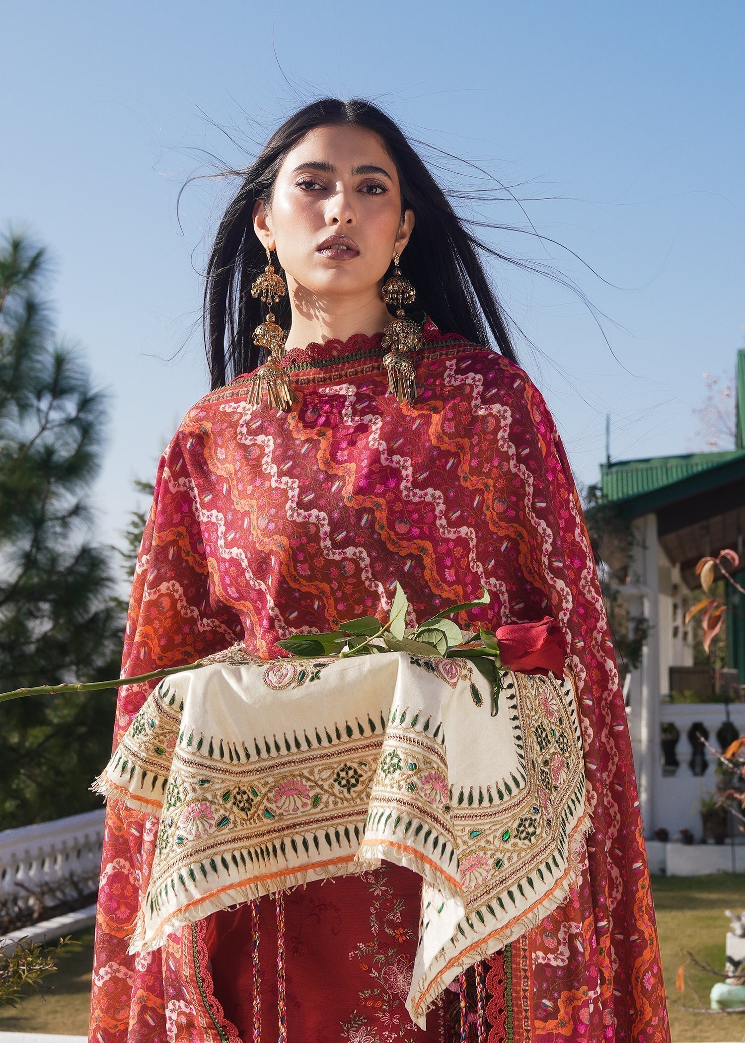Hussain Rehar | Winter Shawl 24 | Mana - House Of Hania