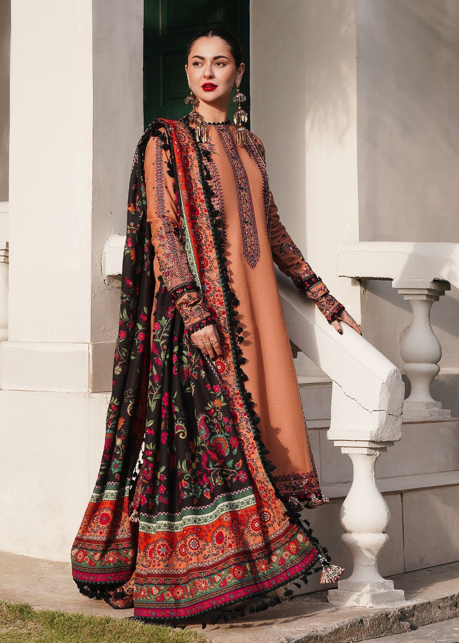 Hussain Rehar | Winter Shawl 24 | Sahira - House Of Hania