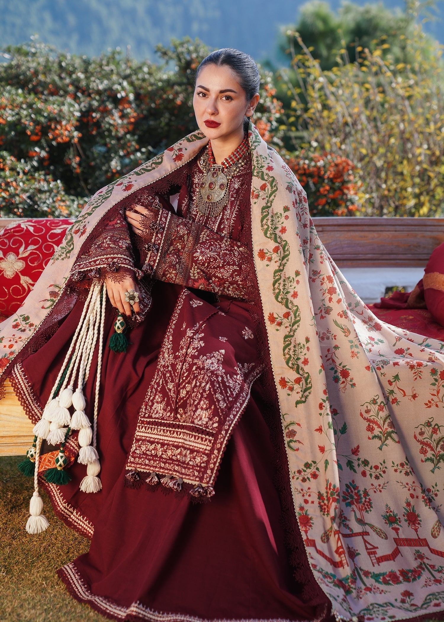 Hussain Rehar | Winter Shawl 24 | Zaran - House Of Hania
