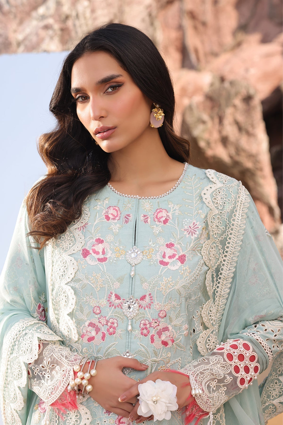 Imrozia Premium | Hania Luxury Lawn 25 | SL 76 A Aidan - House Of Hania