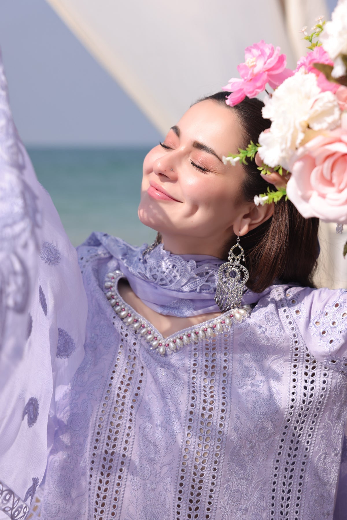 Imrozia Premium | Hania Luxury Lawn 25 | SL 78 Feeha - House Of Hania