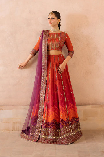 Iznik | Bandhani | UE-334 Embroidered Chiffon - House Of Hania