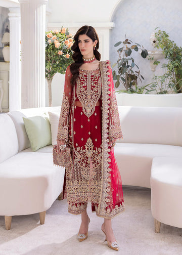 Kanwal Malik | Mirha Wedding Formals | Crimson - House Of Hania