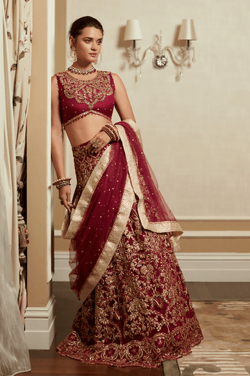 MUSHQ Amour Trousseau De Luxe Wedding Collection TDL23-06 RUBY - House Of Hania
