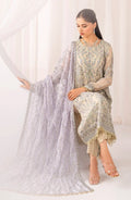 Maheer by Zarif Sequins Embroidered Chiffon 3Pc Suit ZMU-08 AFSANAH - House Of Hania