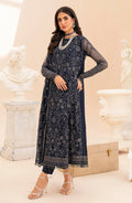 Maheer by Zarif Sequins Embroidered Net 3Pc Suit ZMU-02 ILANA - House Of Hania