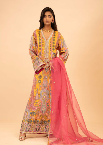 Mahgul | Emerald Hill Formals | Saffron Jewel - House Of Hania