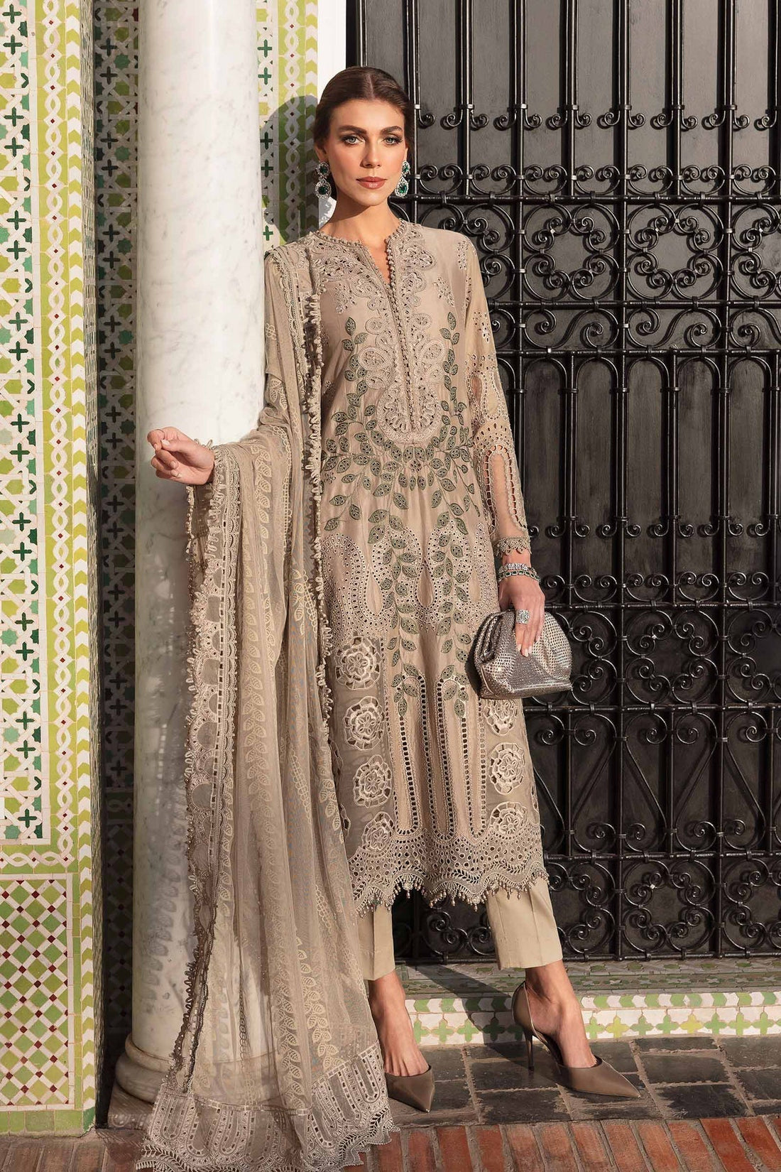 Maria B | Luxury Lawn 25 | D-2503-A - House Of Hania