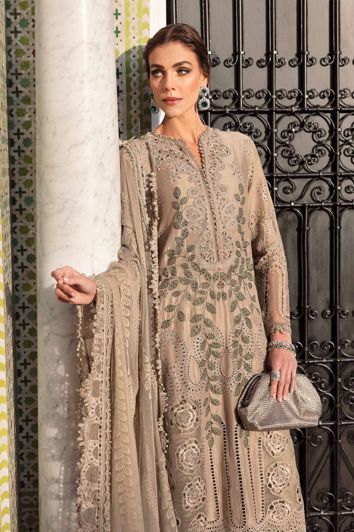 Maria B | Luxury Lawn 25 | D-2503-A - House Of Hania