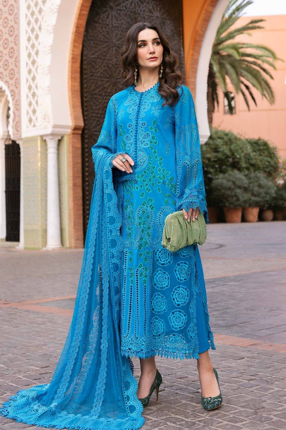 Maria B | Luxury Lawn 25 | D-2503-B - House Of Hania