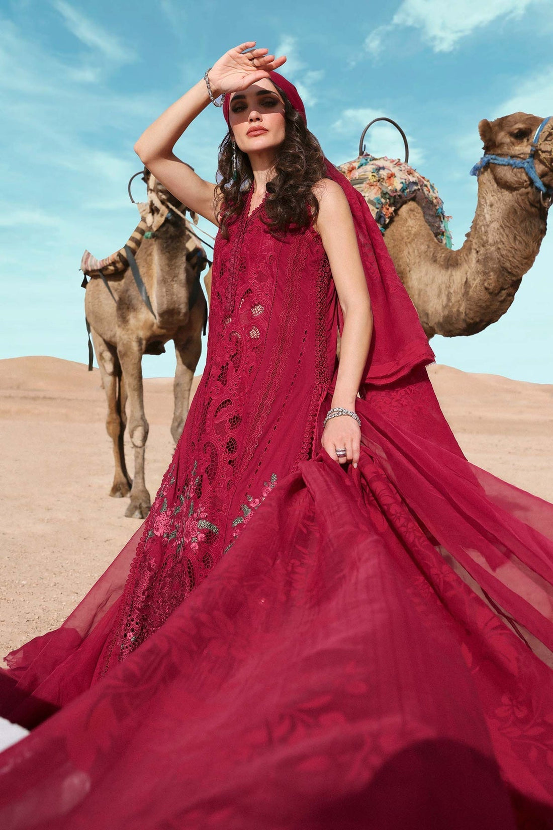 Maria B | Luxury Lawn 25 | D-2504-A - House Of Hania