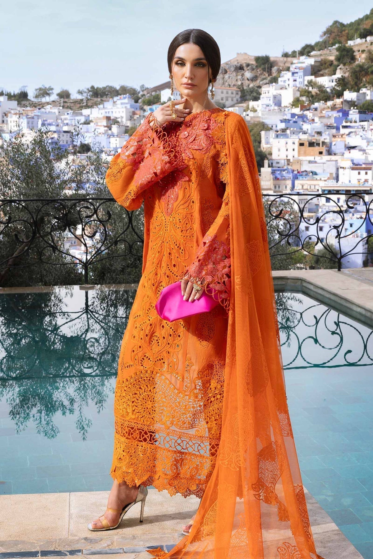 Maria B | Luxury Lawn 25 | D-2505-B - House Of Hania