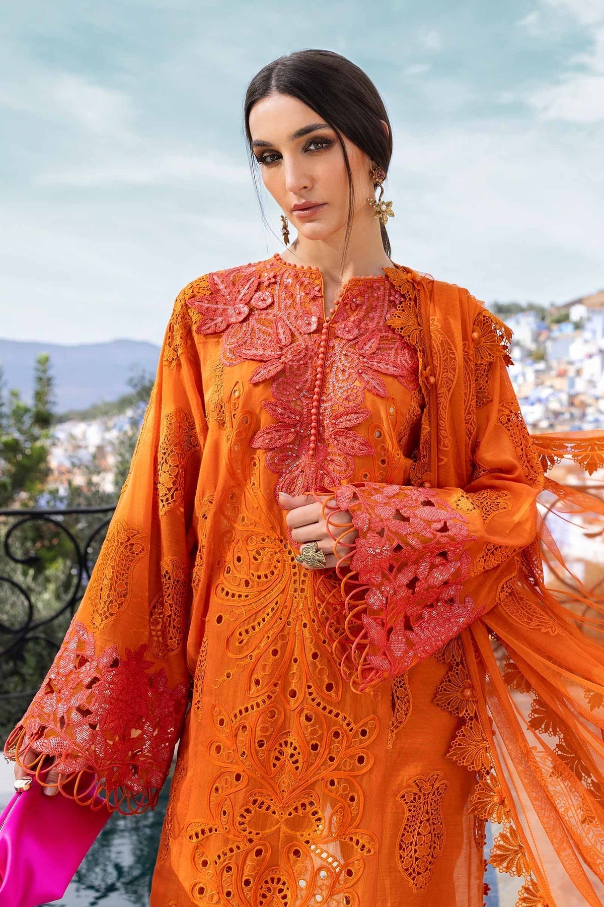 Maria B | Luxury Lawn 25 | D-2505-B - House Of Hania