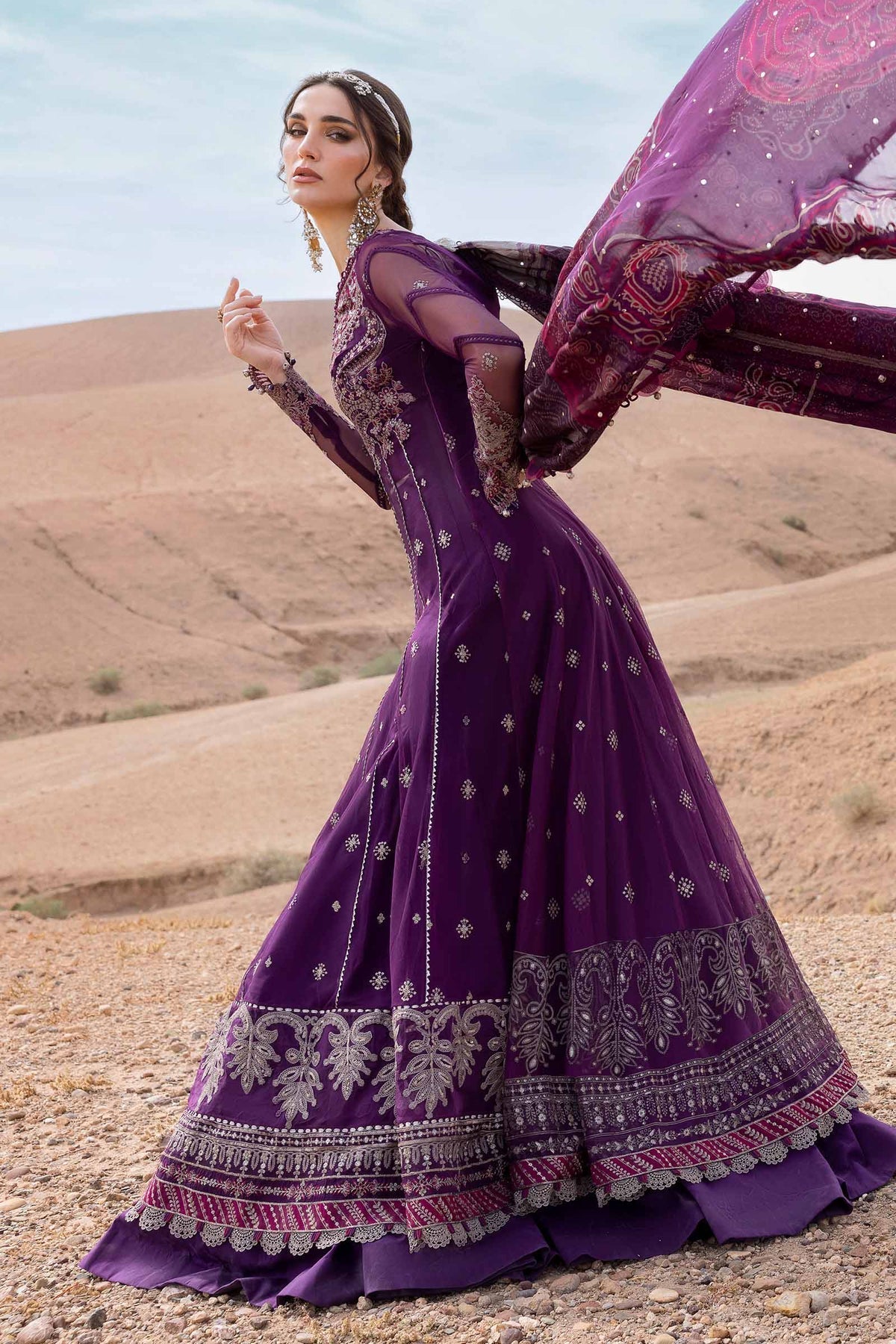 Maria B | Luxury Lawn 25 | D-2507-B - House Of Hania