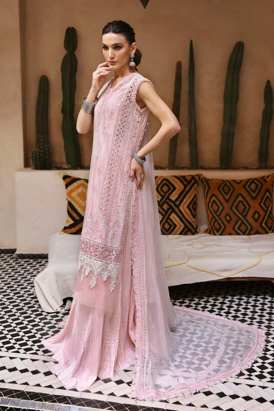 Maria B | Luxury Lawn 25 | D-2511-A - House Of Hania