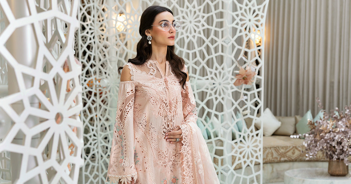 Maria B | Luxury Lawn 25 | D-2513-A - House Of Hania