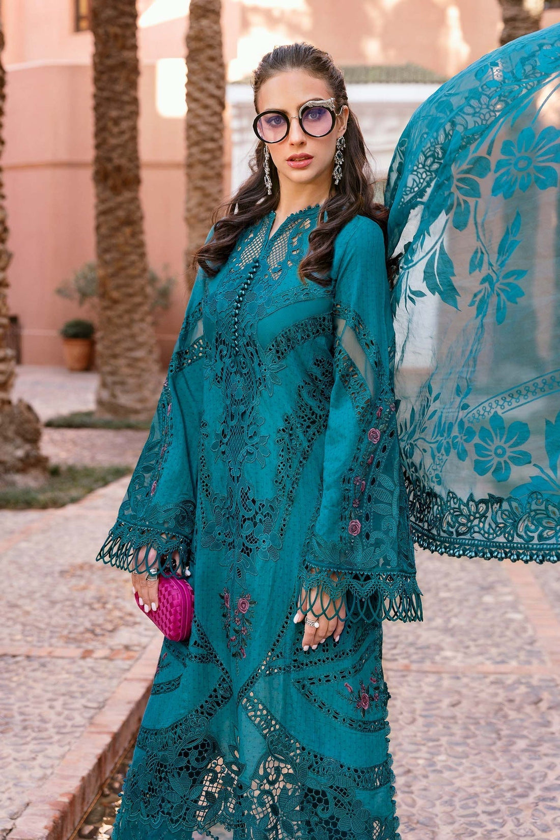 Maria B | Luxury Lawn 25 | D-2513-B - House Of Hania