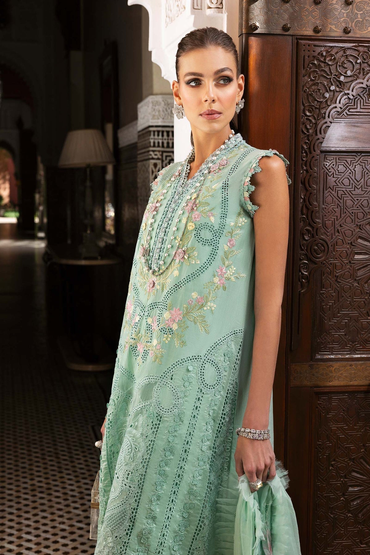 Maria B | Luxury Lawn 25 | D-2514-A - House Of Hania