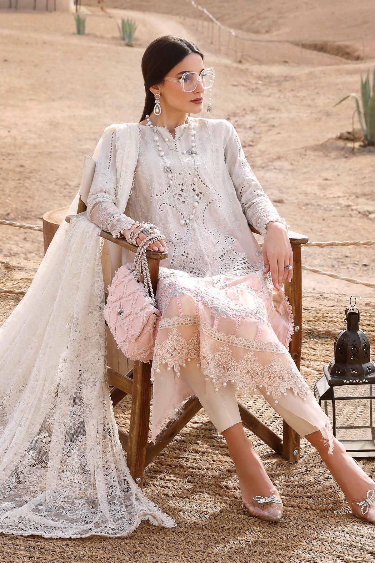 Maria B | Luxury Lawn 25 | D-2515-A - House Of Hania