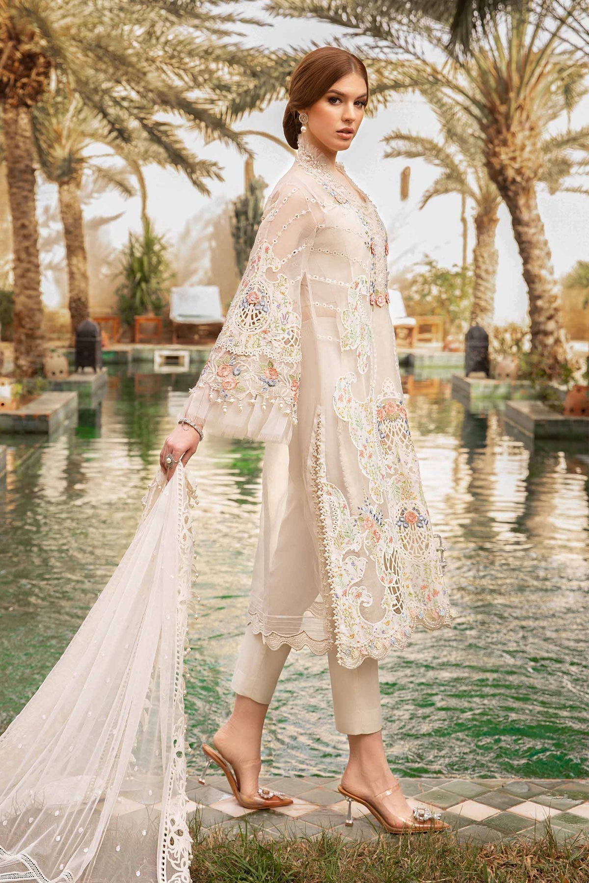 Maria B | Voyage a' Luxe Lawn | D-2405-A - House Of Hania