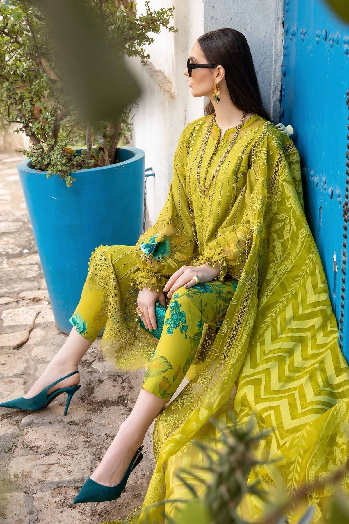 Maria B | Voyage a' Luxe Lawn | D-2408-A - House Of Hania