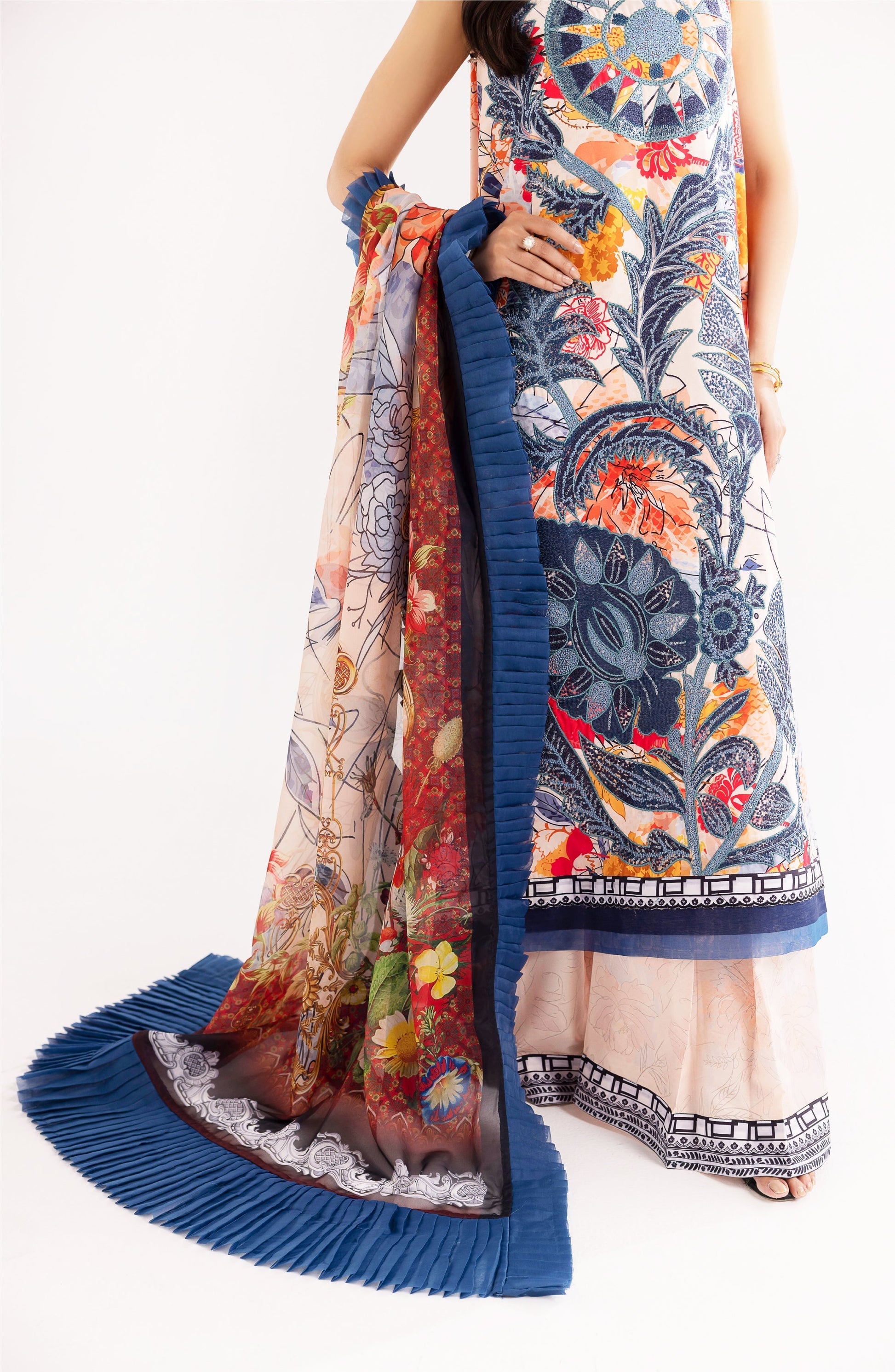 Maryum N Maria | Eid Luxury Lawn 24 | Shafaq - House Of Hania